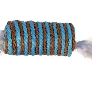 Bezpieczna płatność K045 Zabawka rolka sizal/piórka 8cm