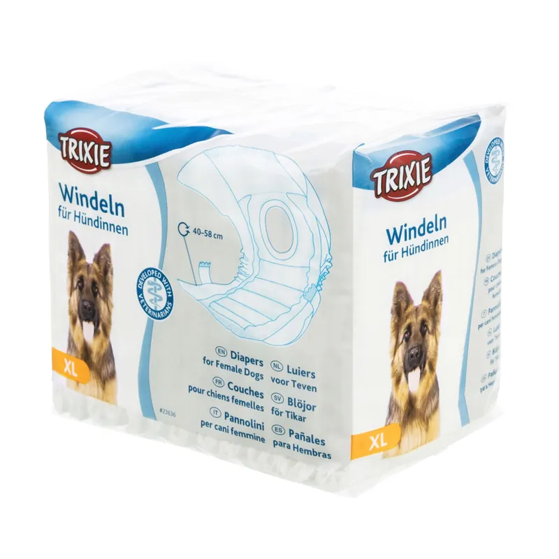 TRIXIE PIELUCHY dla suczki psów Pampersy r. XL Nie przegap