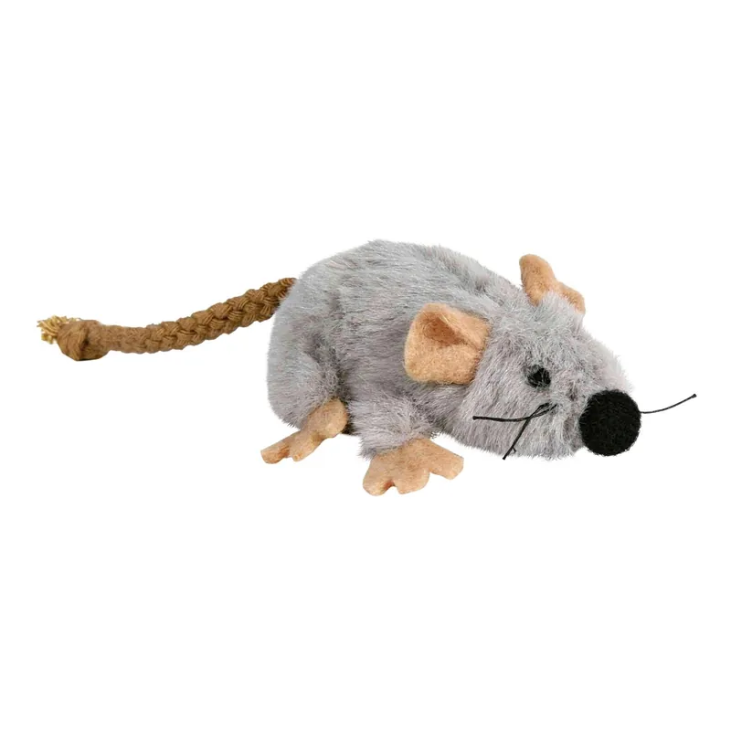 TRIXIE MYSZ PLUSZOWA Z KOCIMIĘTKĄ 7CM Ostatnie sztuki
