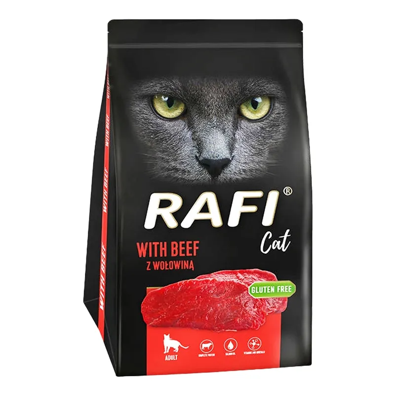 Tani RAFI Karma sucha dla kota Wołowina 1,5 kg