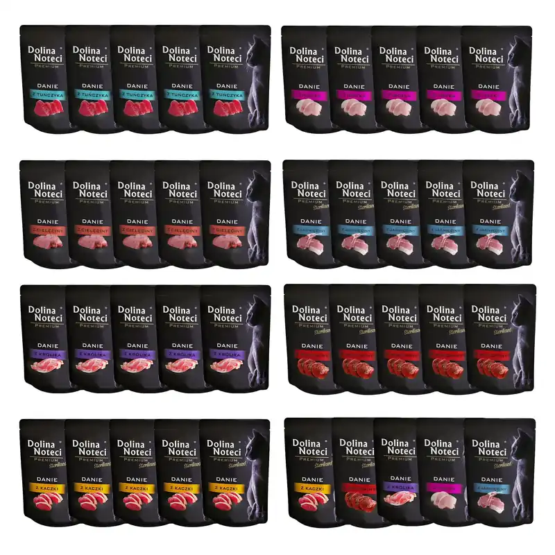 Dolina Noteci Premium mokra karma dla kota 40 x 85g Mix Tylko do końca tygodnia