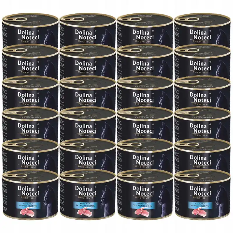 Dolina Noteci Premium mokra karma dla kota 24 x 185g Jagnięcina Tani