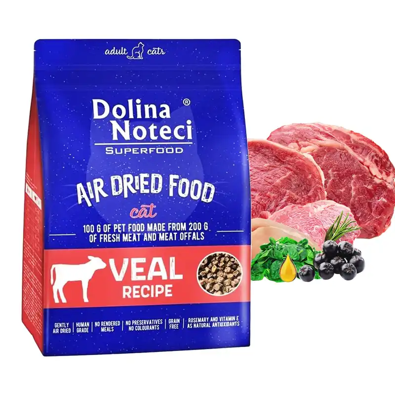 Kup online Dolina Noteci Superfood suszona karma dla kota 1 kg Cielęcina
