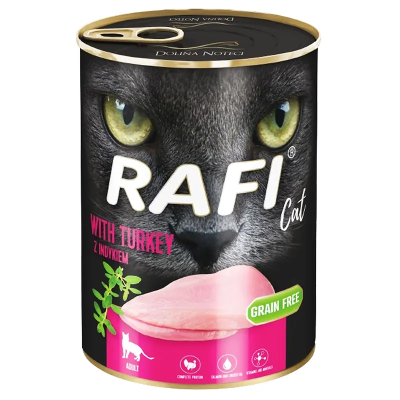 Bezpieczna płatność RAFI CAT Karma mokra dla kota Indyk 400g