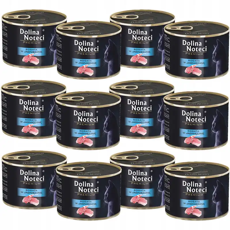 Dolina Noteci Premium mokra karma dla kota 12 x 185g Jagnięcina Hit cenowy