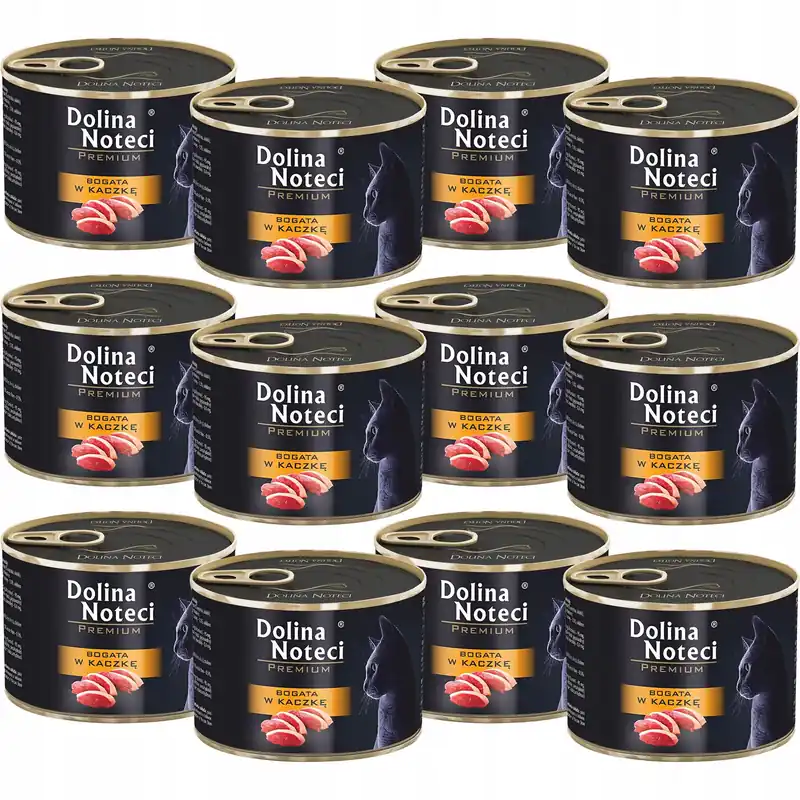 Kup teraz Dolina Noteci Premium mokra karma dla kota 12 x 185g Kaczka