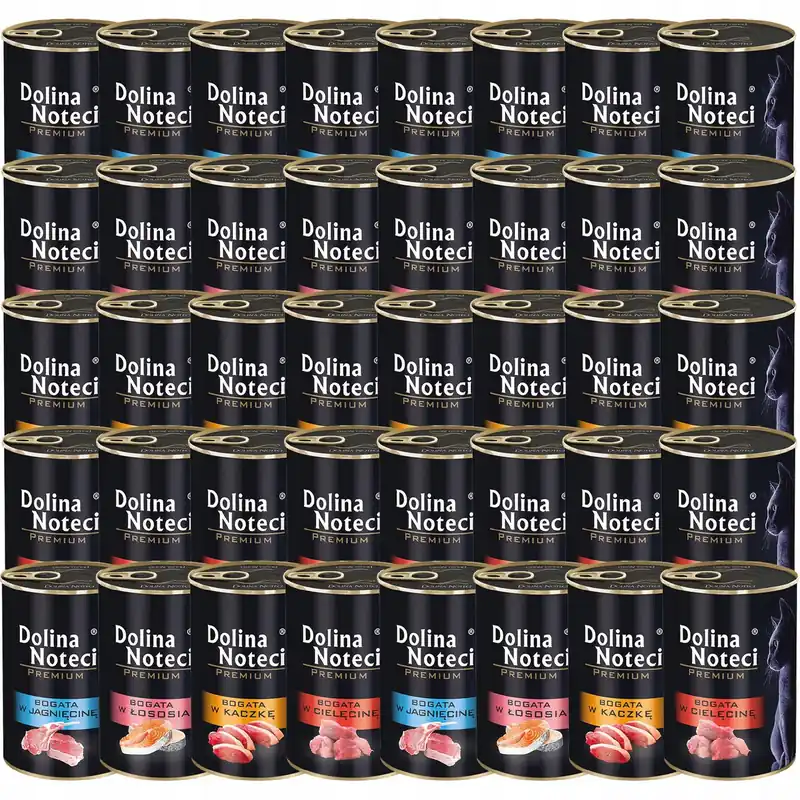 Rabat Dolina Noteci Premium mokra karma dla kota 40 x 400g Mix
