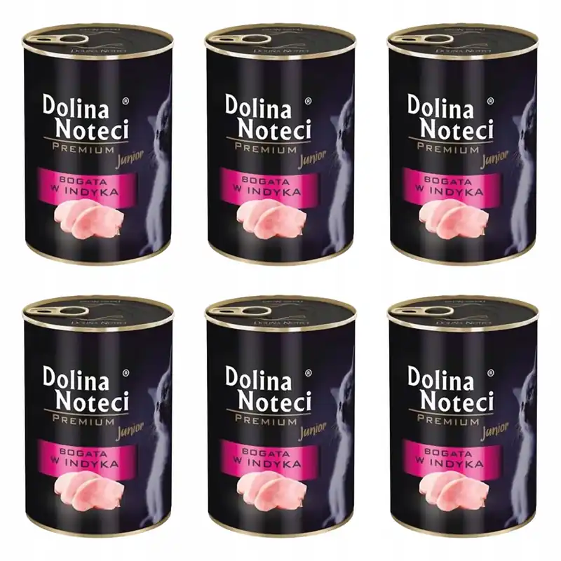 Dolina Noteci Premium Junior mokra karma dla kociąt 6 x 400g Indyk Tylko do końca tygodnia