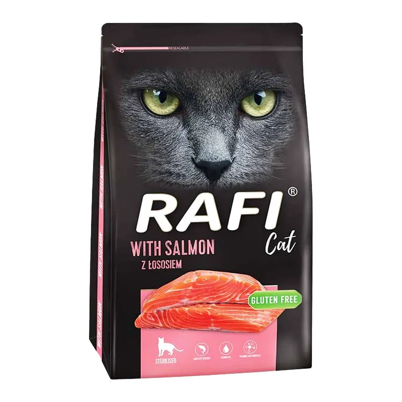 Super okazja RAFI CAT Karma sucha dla kota Łosoś 7 KG