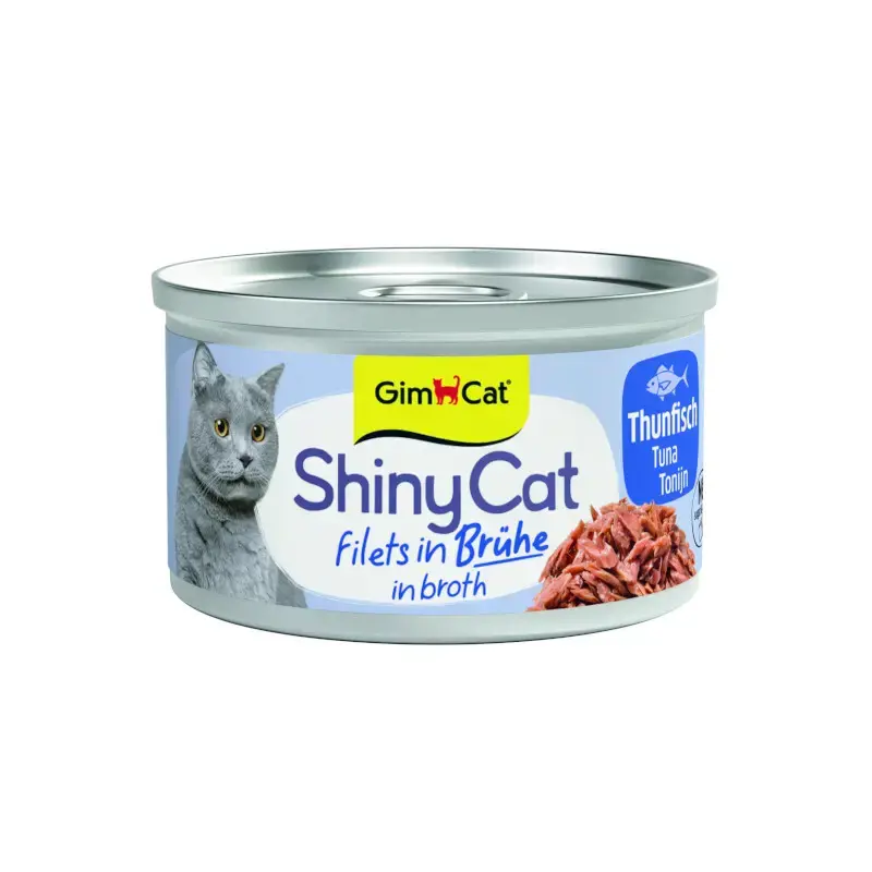 Zamów teraz GIMCAT SHINY CAT BROTH - tuńczyk mokra karma dla kotów 70g