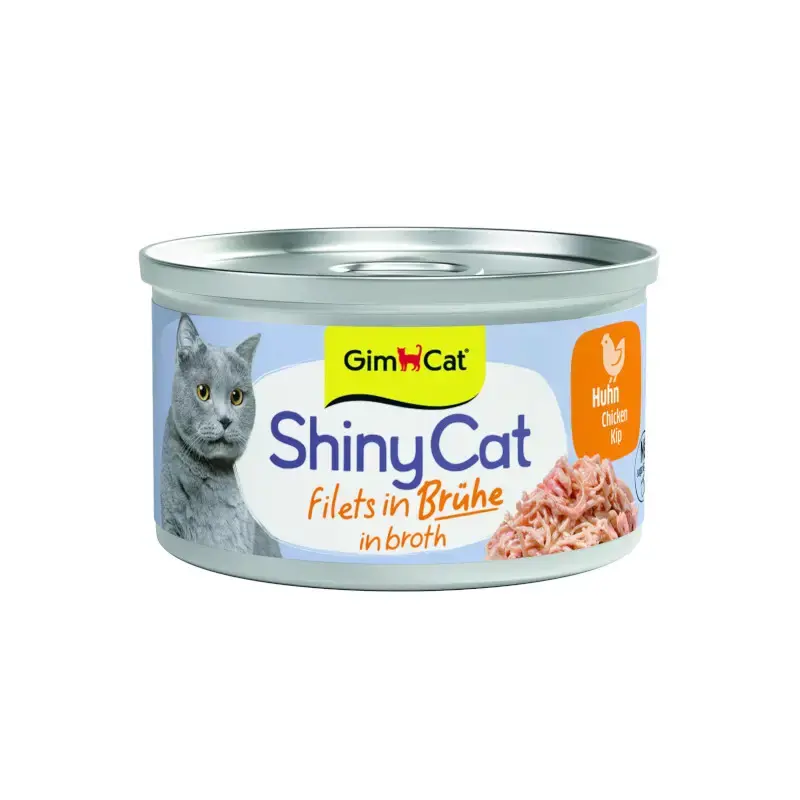 GIMCAT SHINY CAT BROTH - kurczak mokra karma dla kotów 70g Bezpieczne zakupy