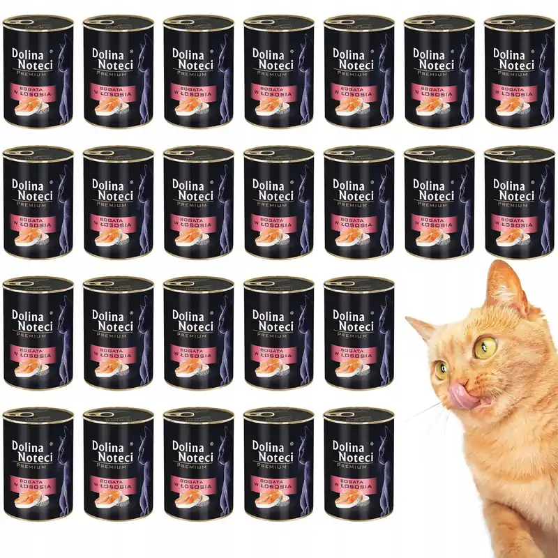 Dolina Noteci Premium mokra karma dla kota 24 x 400g Łosoś Tani