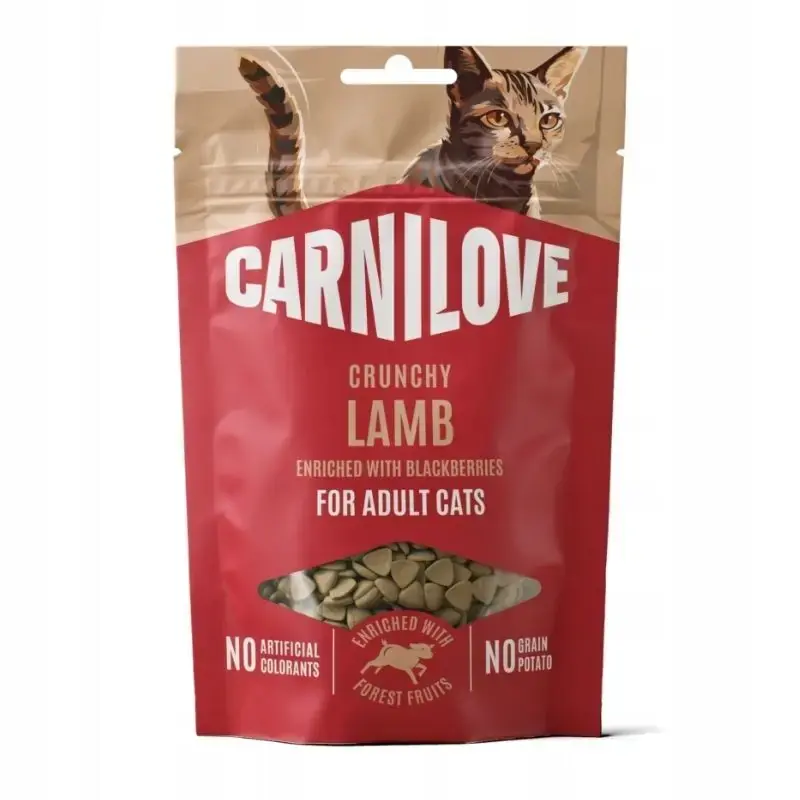 CARNILOVE CAT Soft Snack - miękkie przysmaki dla kotów - jagnięcina - 50g Wysoka jakość