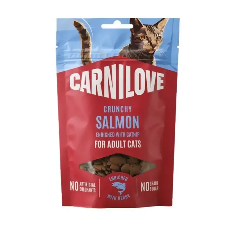 CARNILOVE CAT Soft Snack - miękkie przysmaki dla kotów - łosoś - 50g Wysoka jakość