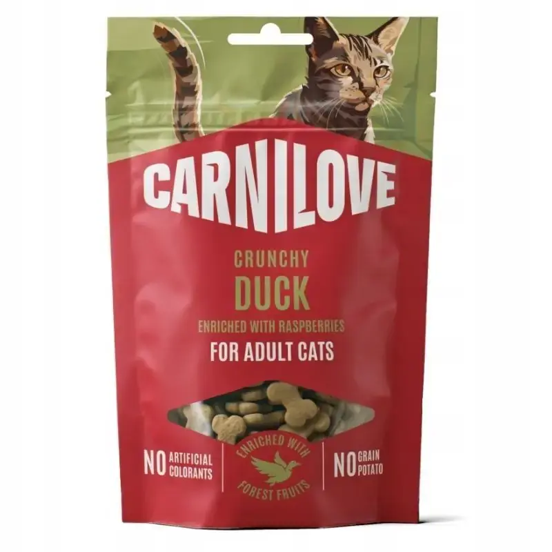 CARNILOVE CAT Soft Snack - miękkie przysmaki dla kotów - kaczka - 50g Oferta czasowa
