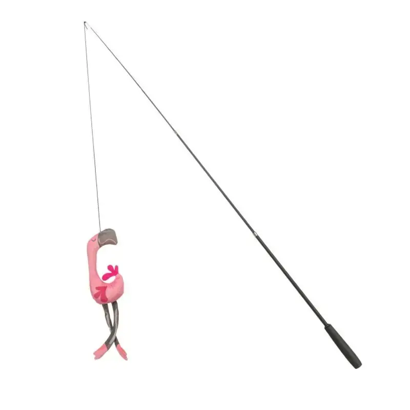 Hit cenowy TRIXIE Teleskopowa wędka - zabawka dla kota - 42–106 cm - Flaming