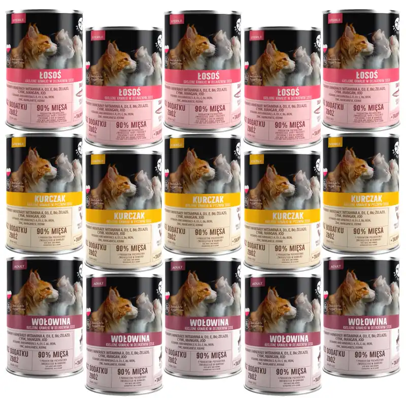 PET REPUBLIC karma mokra dla kota mix smaków 15 x 400g Bezzbożowa Ograniczona ilość