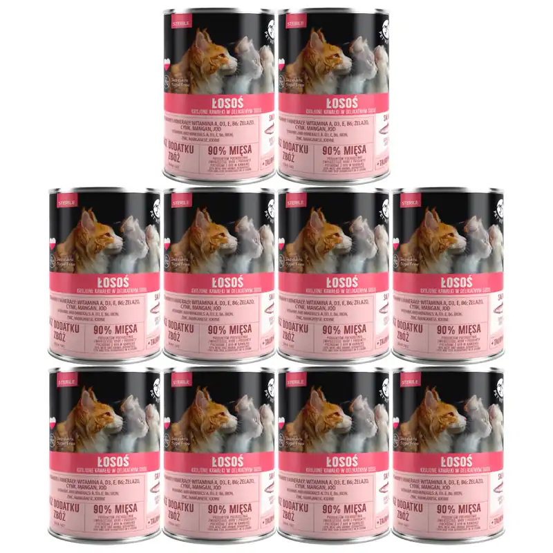 PET REPUBLIC karma mokra dla kota Łosoś 10 x 400g Bezzbożowa Ostatnia szansa