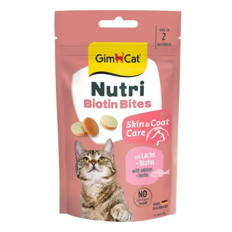 GIMCAT BITES NUTRI BIOTIN - przysmak dla kota, 40g Tylko do końca tygodnia