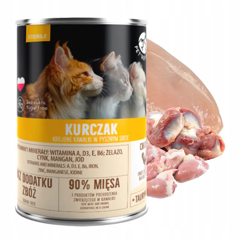 PET REPUBLIC karma mokra dla kota Kurczak 400g Bezzbożowa Ograniczona ilość