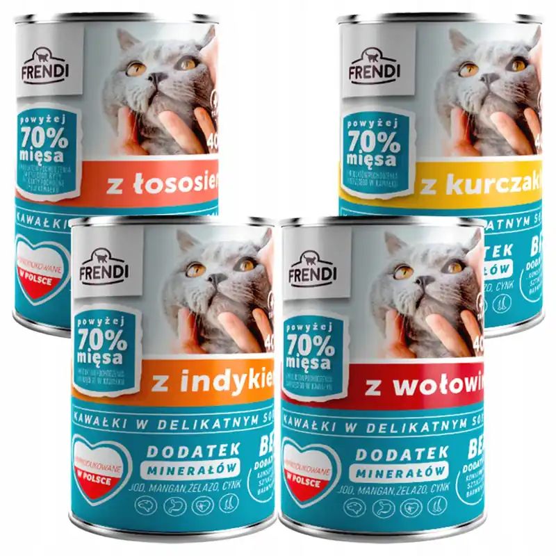 Frendi mokra karma dla Kota 4 x 400g mix Cena promocyjna