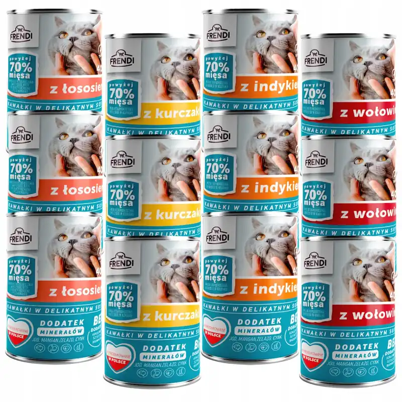 Frendi mokra karma dla Kota 12 x 400g mix Okazja