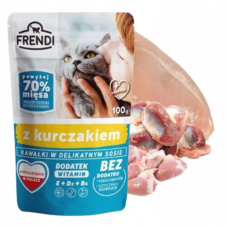 Frendi mokra karma dla kota 100g Kurczak Szybka dostawa
