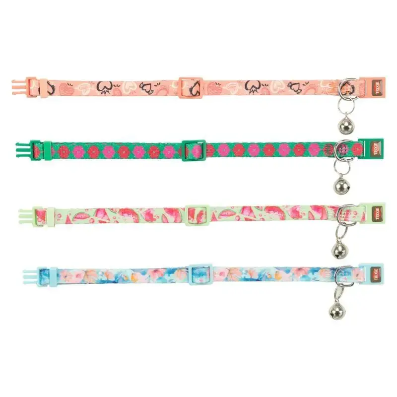 Ostatnia szansa Trixie – obroża dla kota Flower Power – 19–31 cm / 10 mm – różne kolory