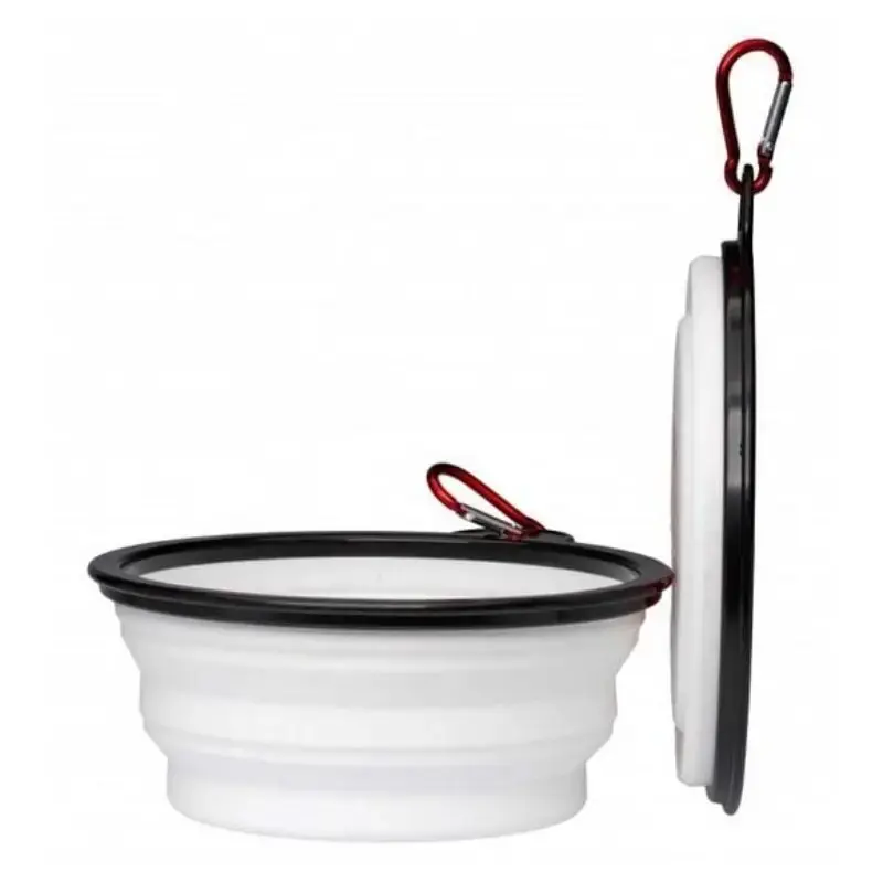 Promocja Pet Supplies Travel Bowl – miska podróżna dla psa i kota – 650 ml / 1000 ml (biała)