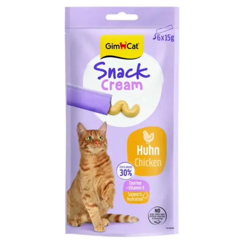 Najlepsza cena GimCat Snack Cream Duo - kurczak - przekąska dla kota, 6x15 g