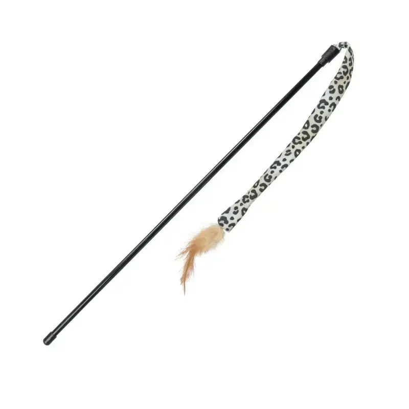 Wyjątkowa oferta TRIXIE Wędka dla kota, plastik/plusz, 50 cm, z kocimiętką