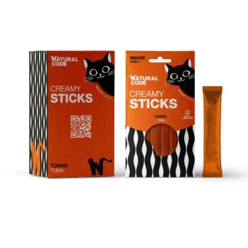 Obniżka ceny Natural Code - creamy sticks - Tuńczyk - przysmak dla kota w formie sosu, 4x14g
