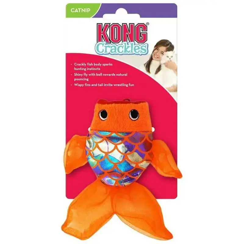 Oferta limitowana KONG CRACKLES FISH GULPZ - ryba - zabawka dla kota, 19 x 3.4 cm
