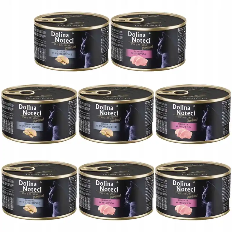 Nie przegap Dolina Noteci Premium Sterilised 8 x 185g mix karma mokra dla kotów sterylizowanych