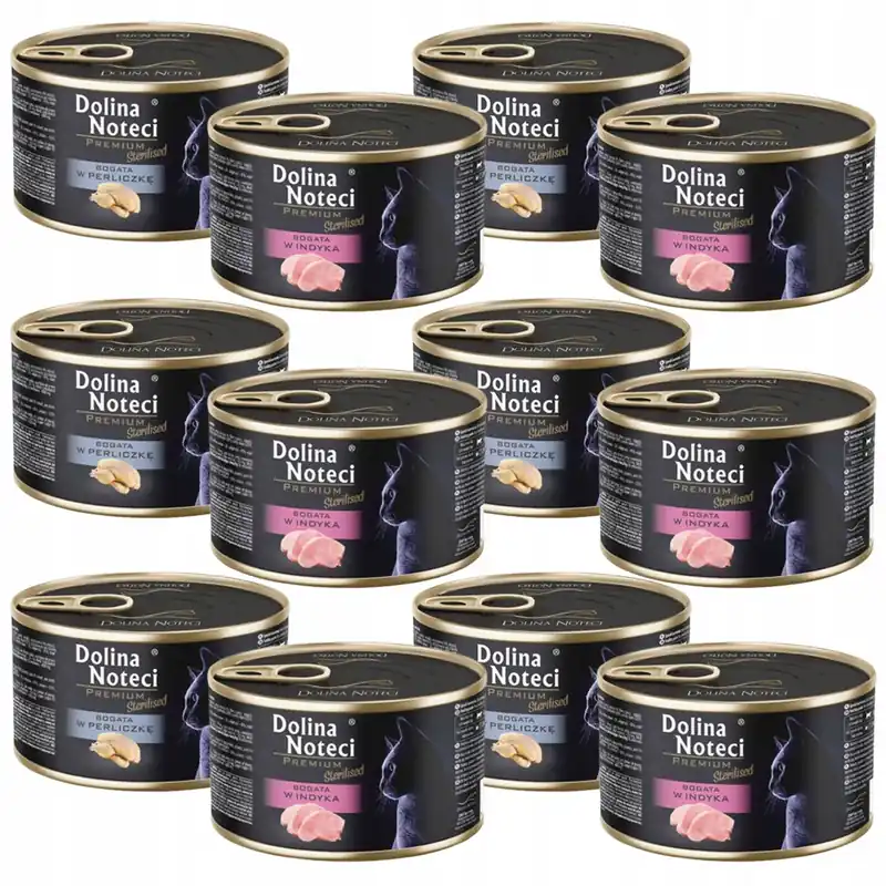 Dolina Noteci Premium Sterilised 12 x 185g mix karma mokra dla kotów sterylizowanych Do wyczerpania zapasów