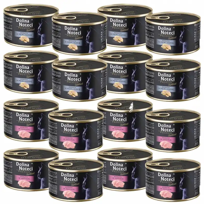 Wyjątkowa oferta Dolina Noteci Premium Sterilised 16 x 185g mix karma mokra dla kotów sterylizowanych