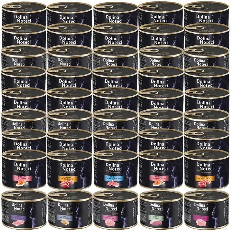 Szybka dostawa Dolina Noteci Premium 45 x 185g mix karma mokra dla kota