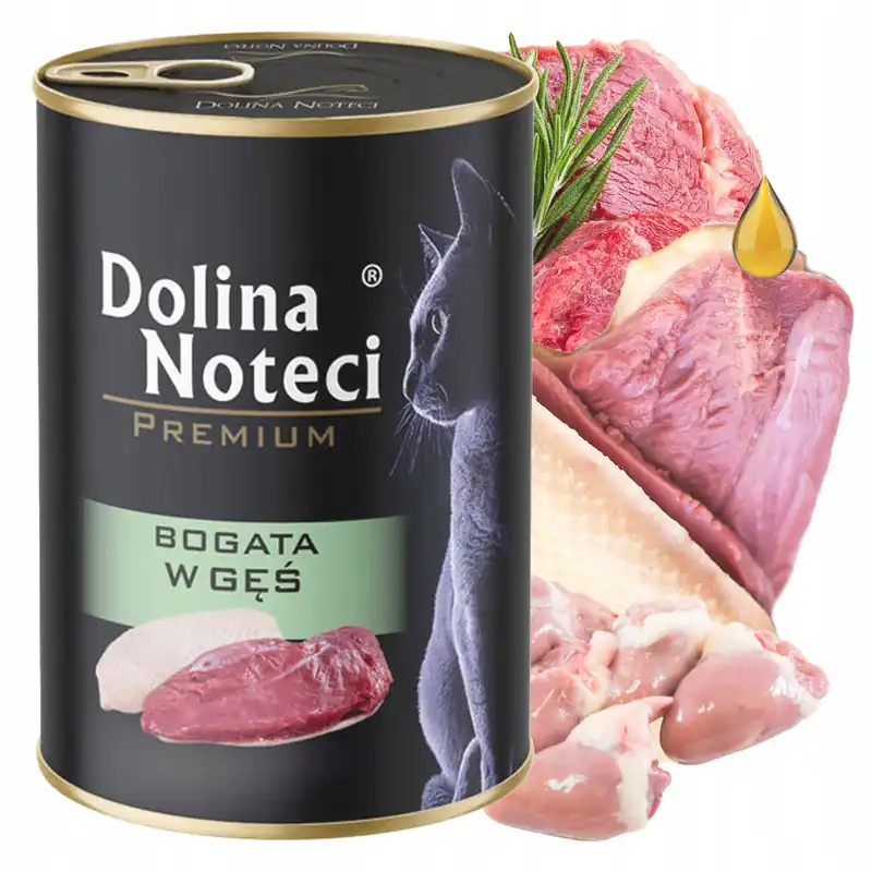Promocja DOLINA NOTECI Premium Mokra karma dla kota Gęś 400g