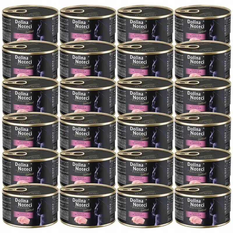Oferta limitowana Dolina Noteci Premium Sterilised 24 x 185g indyk karma mokra dla kotów sterylizowanych