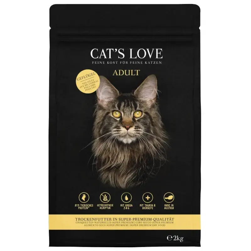 Tylko do końca tygodnia CAT‘S LOVE Geflugel - Sucha karma dla kota z drobiem