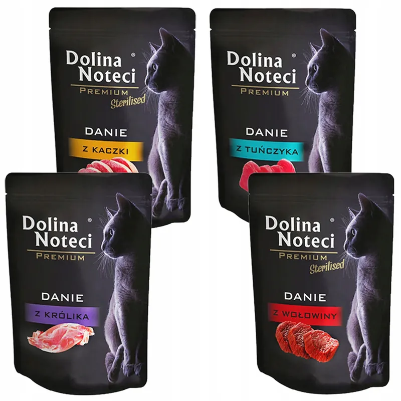 Dostępne od ręki Dolina Noteci Premium 100 x 85g mix karma mokra dla kota