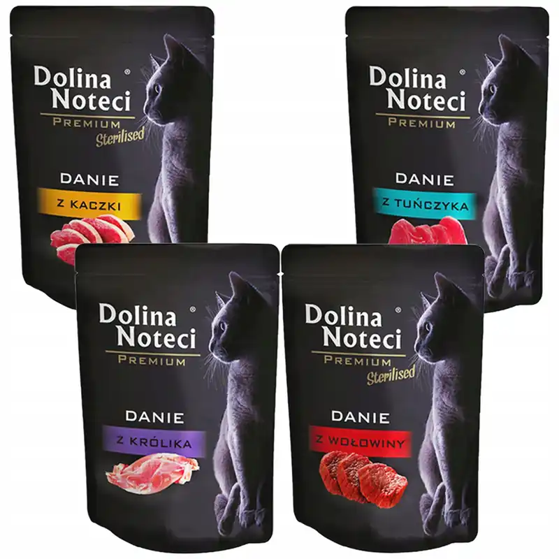 Dolina Noteci Premium 120 x 85 g mix karma mokra dla kota Ograniczona ilość
