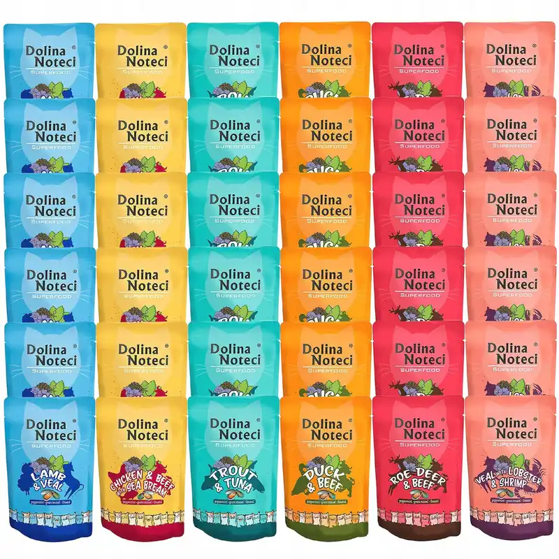 Kup teraz Dolina Noteci Superfood 36 x 85g mix karma mokra dla kota