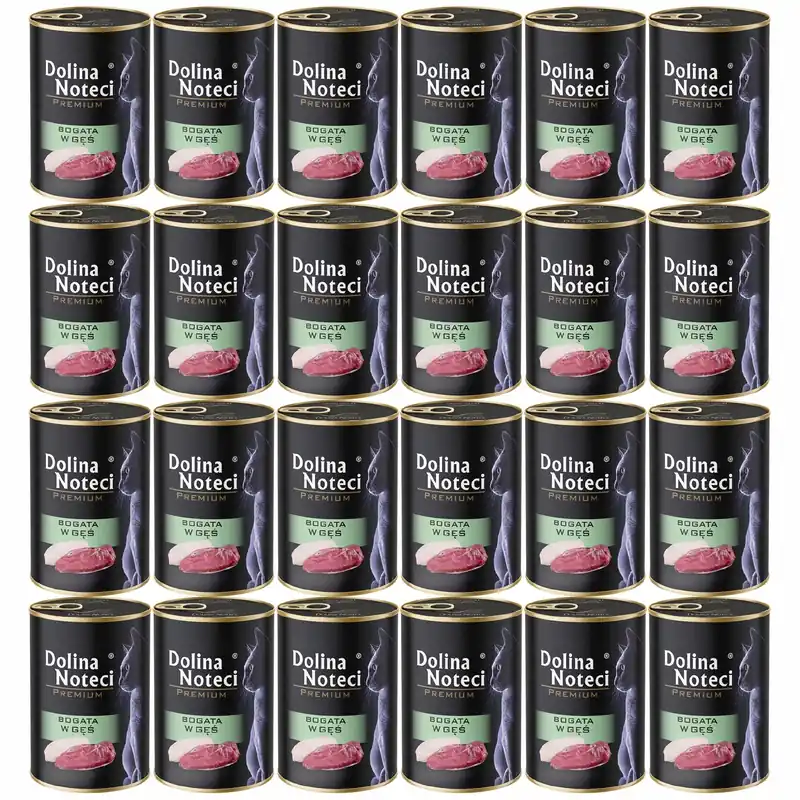 DOLINA NOTECI Premium Mokra karma dla kota Gęś 24 x 400g bezzbożowa Wyprzedaż