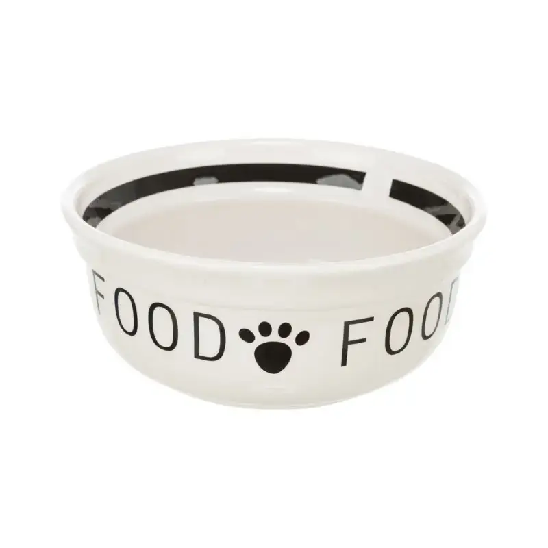 Wysoka jakość Trixie - miska ceramiczna "Food", biało/czarna - dla psa, różne rozmiary
