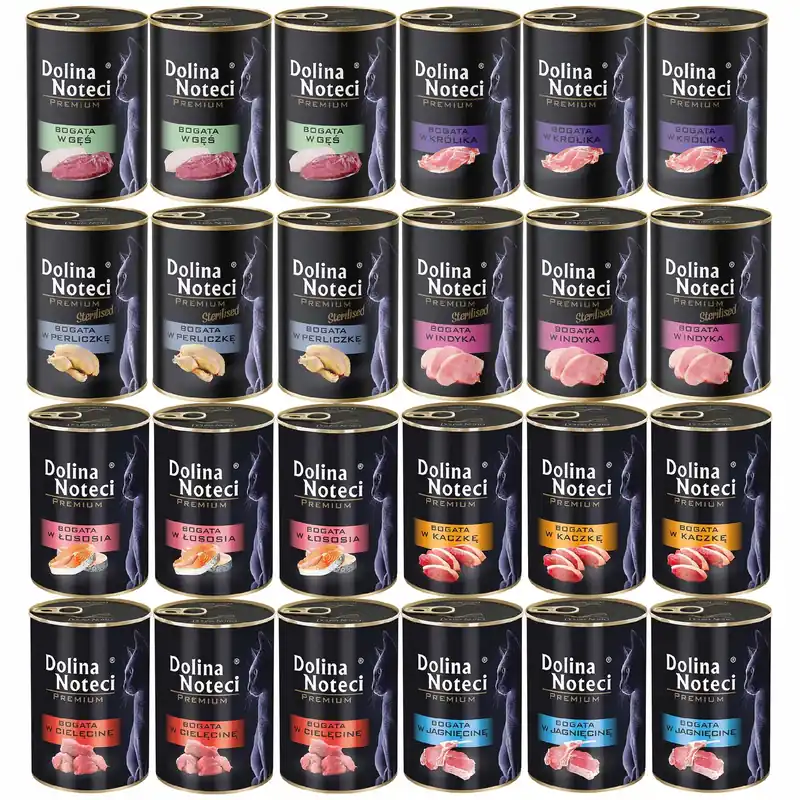 Ostatnie sztuki Dolina Noteci mokra karma dla kota 24 x 400g Mix Smaków