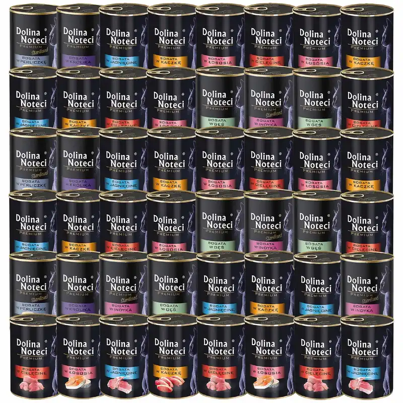 Darmowy zwrot Dolina Noteci Premium mokra karma dla kota 48 x 400g Mix Smaków