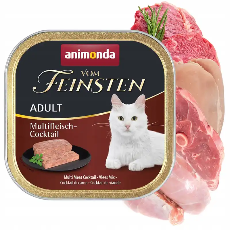 Tylko do końca tygodnia ANIMONDA Vom Feinsten Adult mokra karma dla kota 100g Koktajl Mięsny