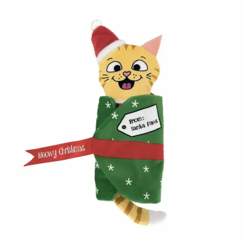 Sprawdź teraz KONG Holiday Cat Pull A Partz Present - zabawka dla kota, 5.5 cm