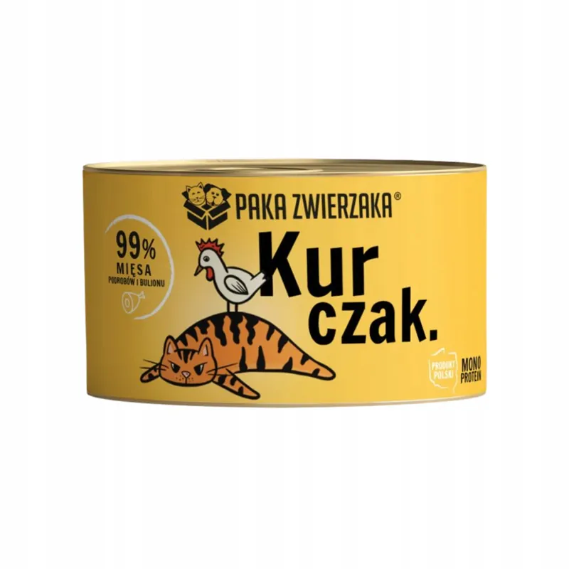 Do wyczerpania zapasów Paka Zwierzaka monobiałkowa karma mokra dla kota kurczak 200g Mono Protein